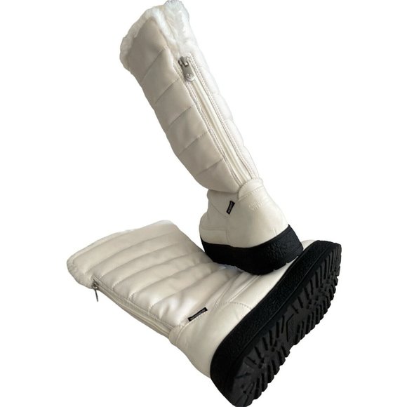 🌹Women’s Winter Size 7.5 Boots Adrienne Vittadini Polar Cold Weather Boots White - Picture 5 of 11